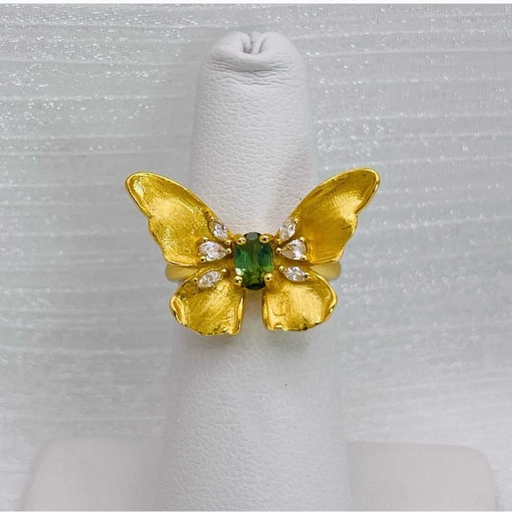 Natural Gemstone / s925 Butterfly Ring